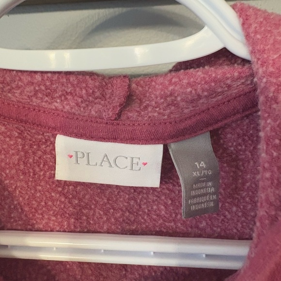 The Children’s Place Girls pink zip up hoodie size 14/XL - Picture 4 of 4